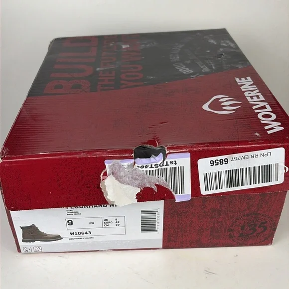 Wolverine Floorhand Waterproof leather boots size 9 EW (extra wide). - Picture 8 of 9